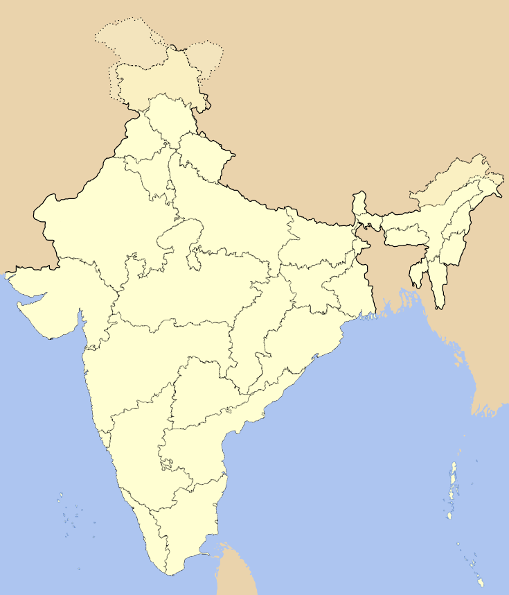 Kaart India Kaart India